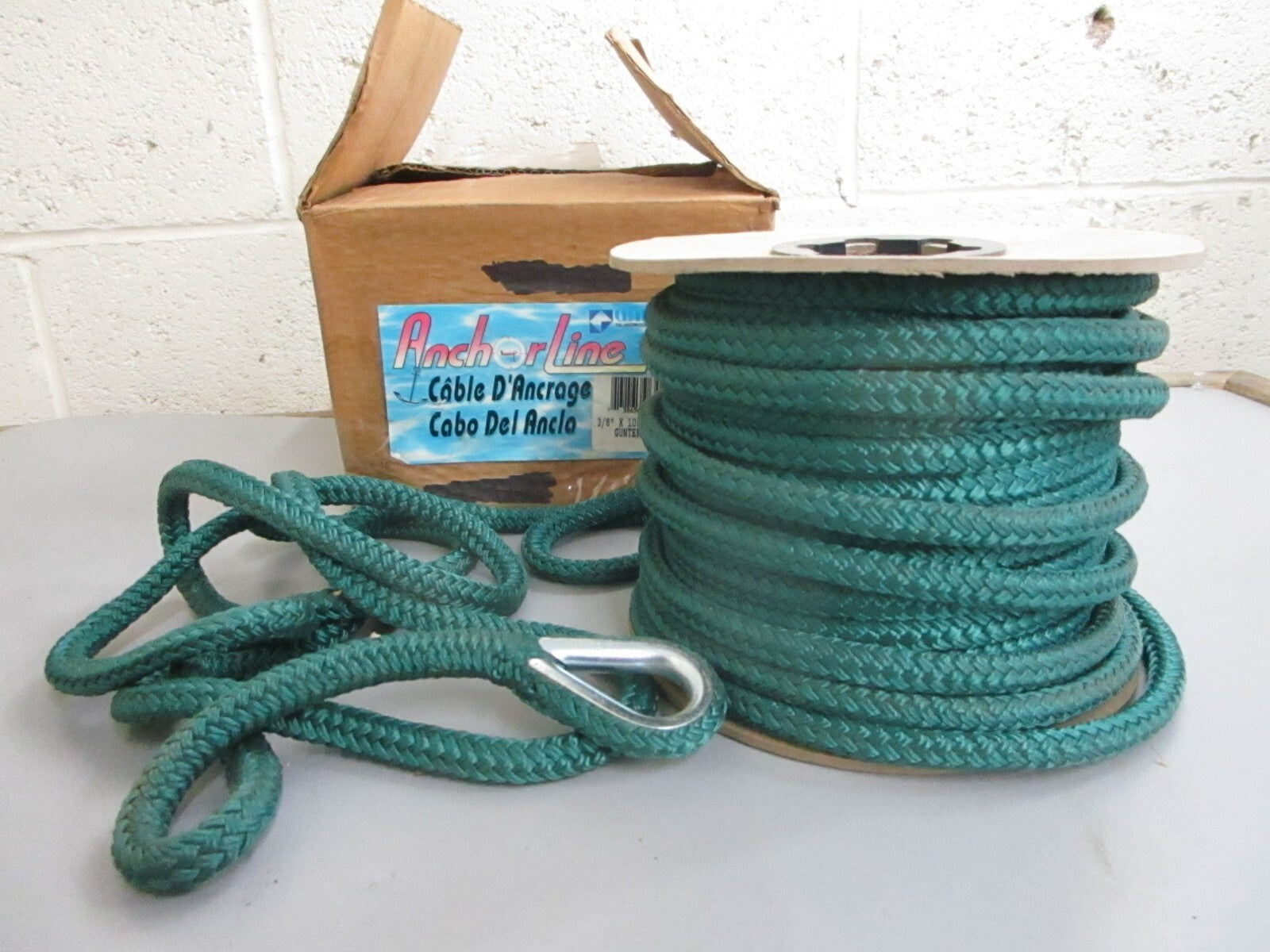 *NEW* 0820 Unicord ⅜ × 100' Green Anchor Line