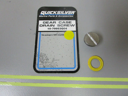 *NEW OEM* 0810 Mercury Quicksilver Gear Case Drain Screw 10-79953Q04