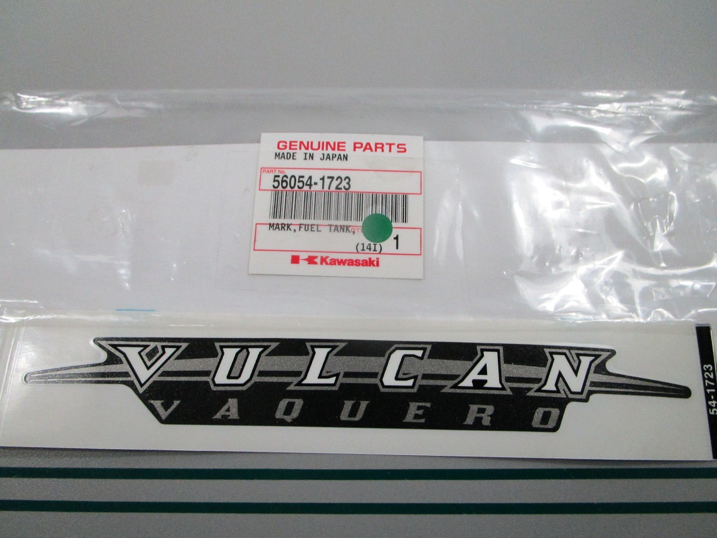 NEW OEM 56054-1723 Kawasaki Fuel Tank Mark 0810