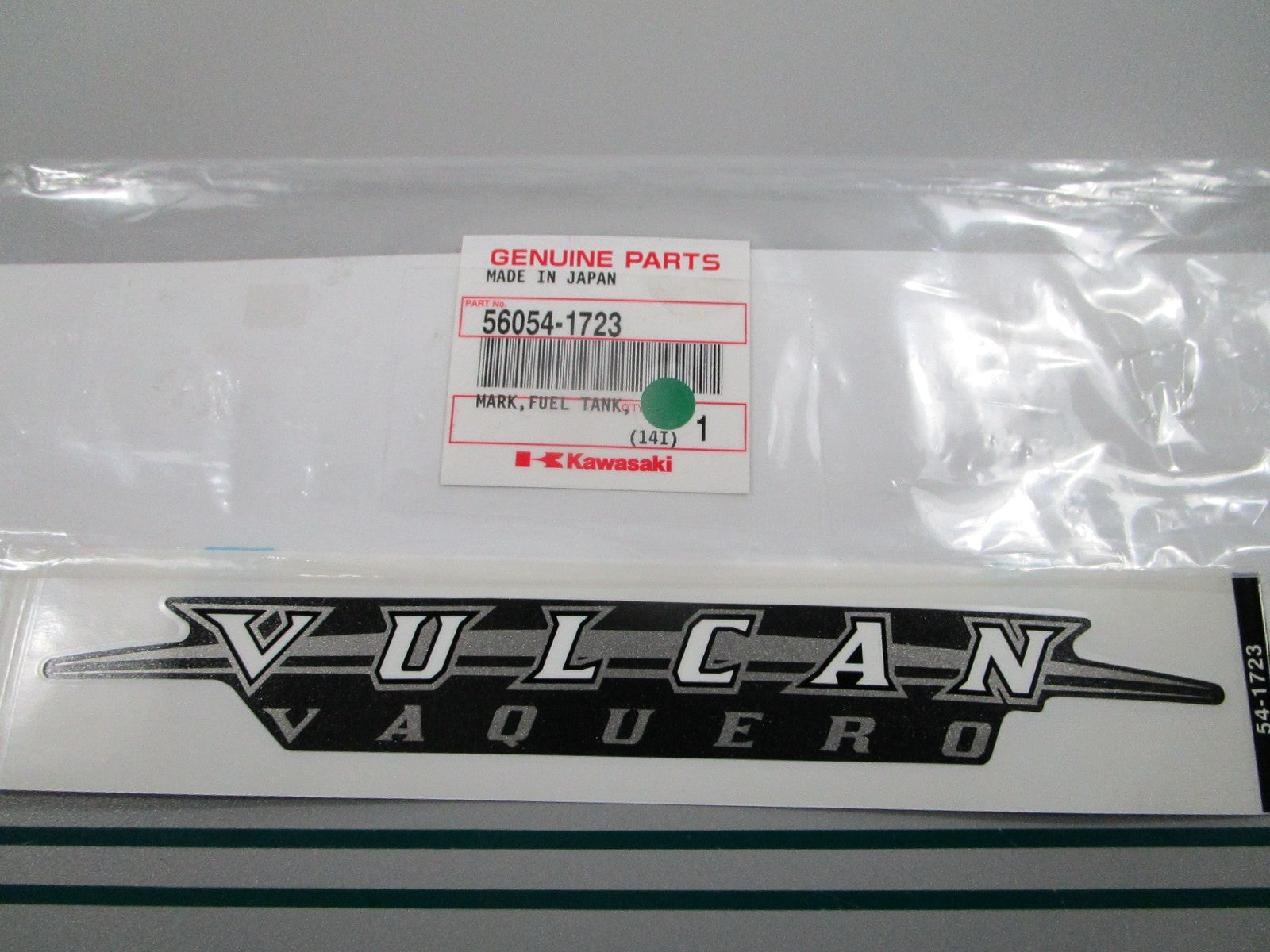 NEW OEM 56054-1723 Kawasaki Fuel Tank Mark 0810