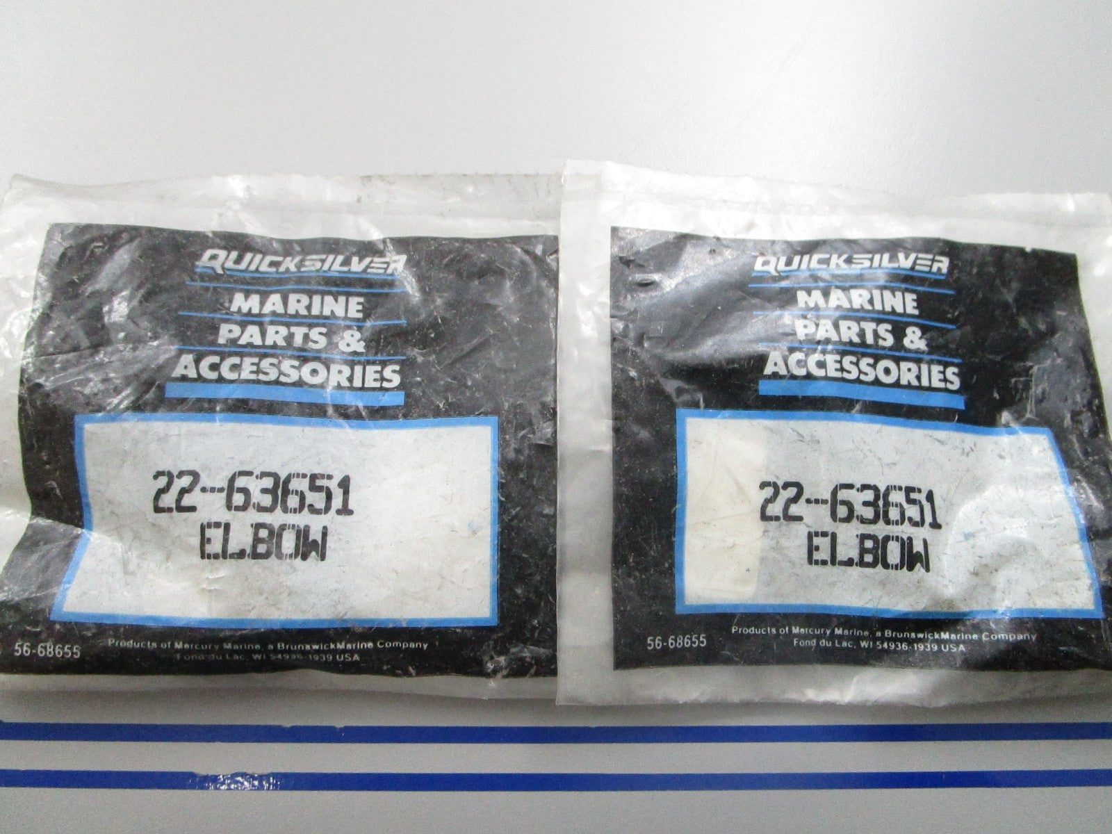 *NEW OEM* (LOT OF 2) 0810 Mercury Quicksilver Elbow 22-36351