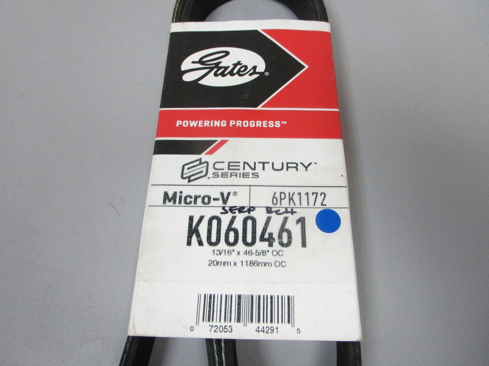 NEW K060461 Gates Micro-V 13/16" x 46 ⅝" Serpentine Belt 0720
