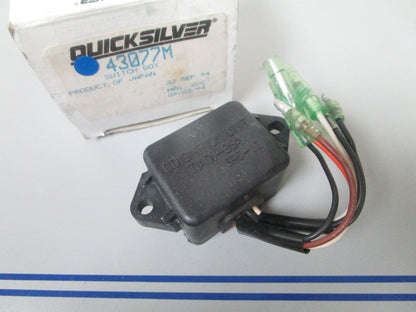 NEW OEM 43077M Mercury Quicksilver Switch Box 0720