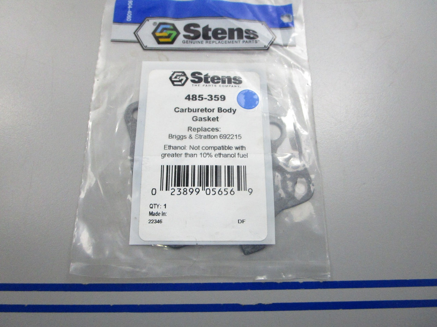NEW 485-359 Replaces: Briggs & Stratton 692215 Stens Carburetor Gasket 0810