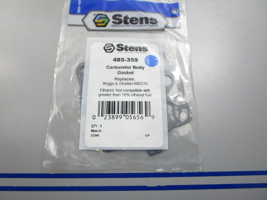 NEW 485-359 Replaces: Briggs & Stratton 692215 Stens Carburetor Gasket 0810