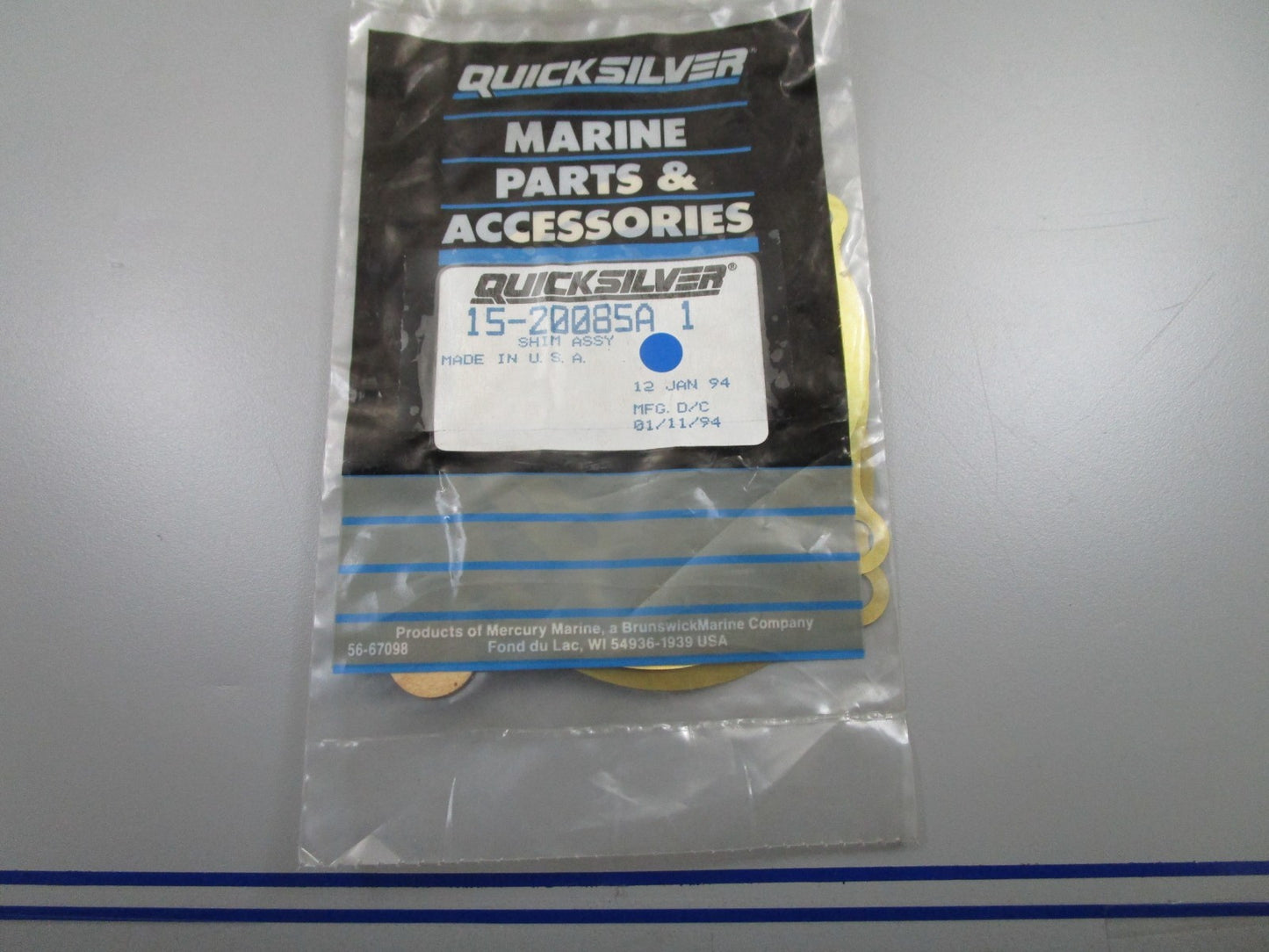 *NEW OEM* 0810 Mercury Quicksilver Shim Assembly 15-20085A 1