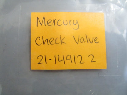 *NEW OEM* 0810 Mercury Quicksilver Check Valve 21-14912 2