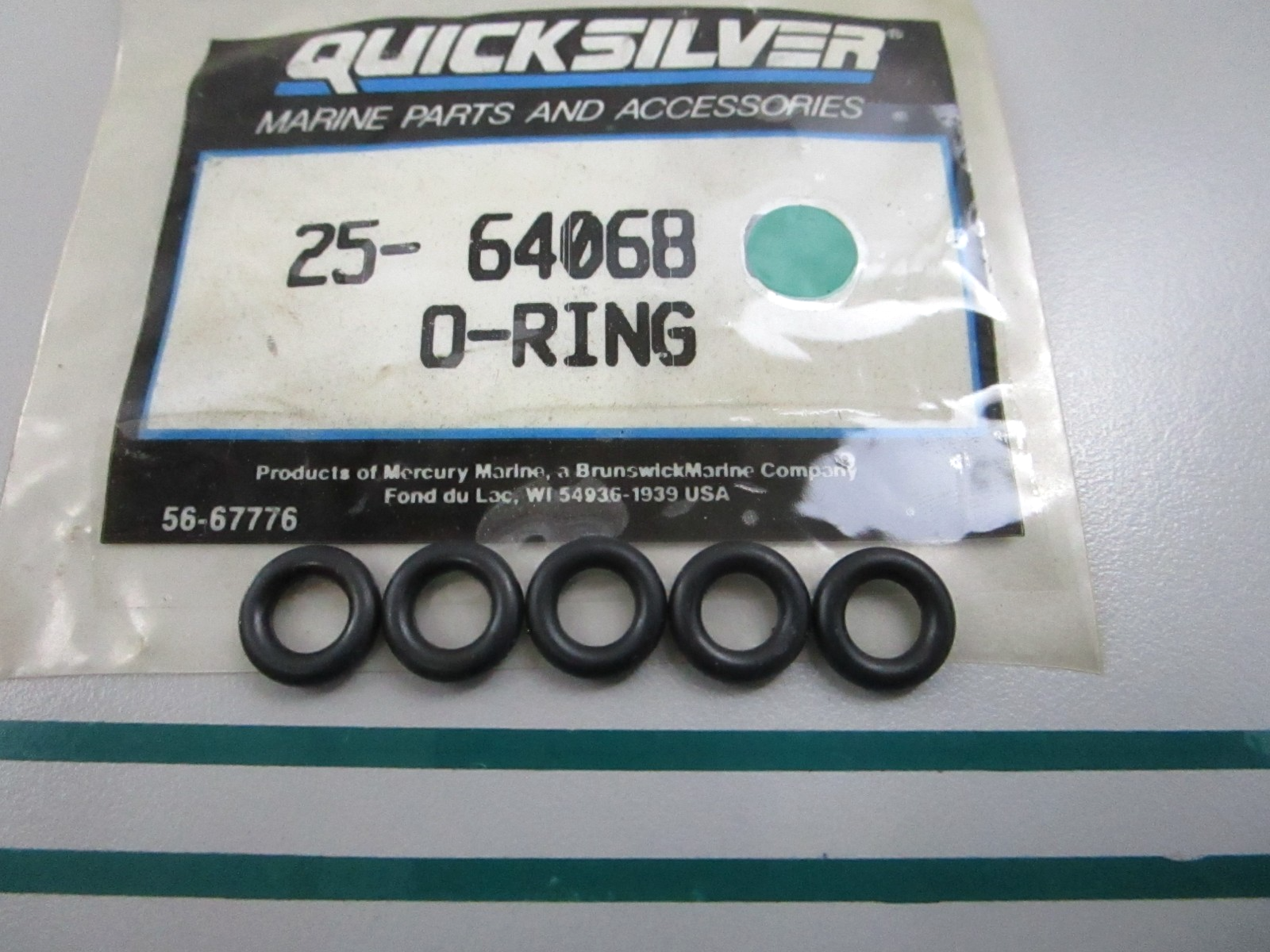 NEW OEM (LOT OF 5) 25-64068 Mercury Quicksilver O-Ring 0810