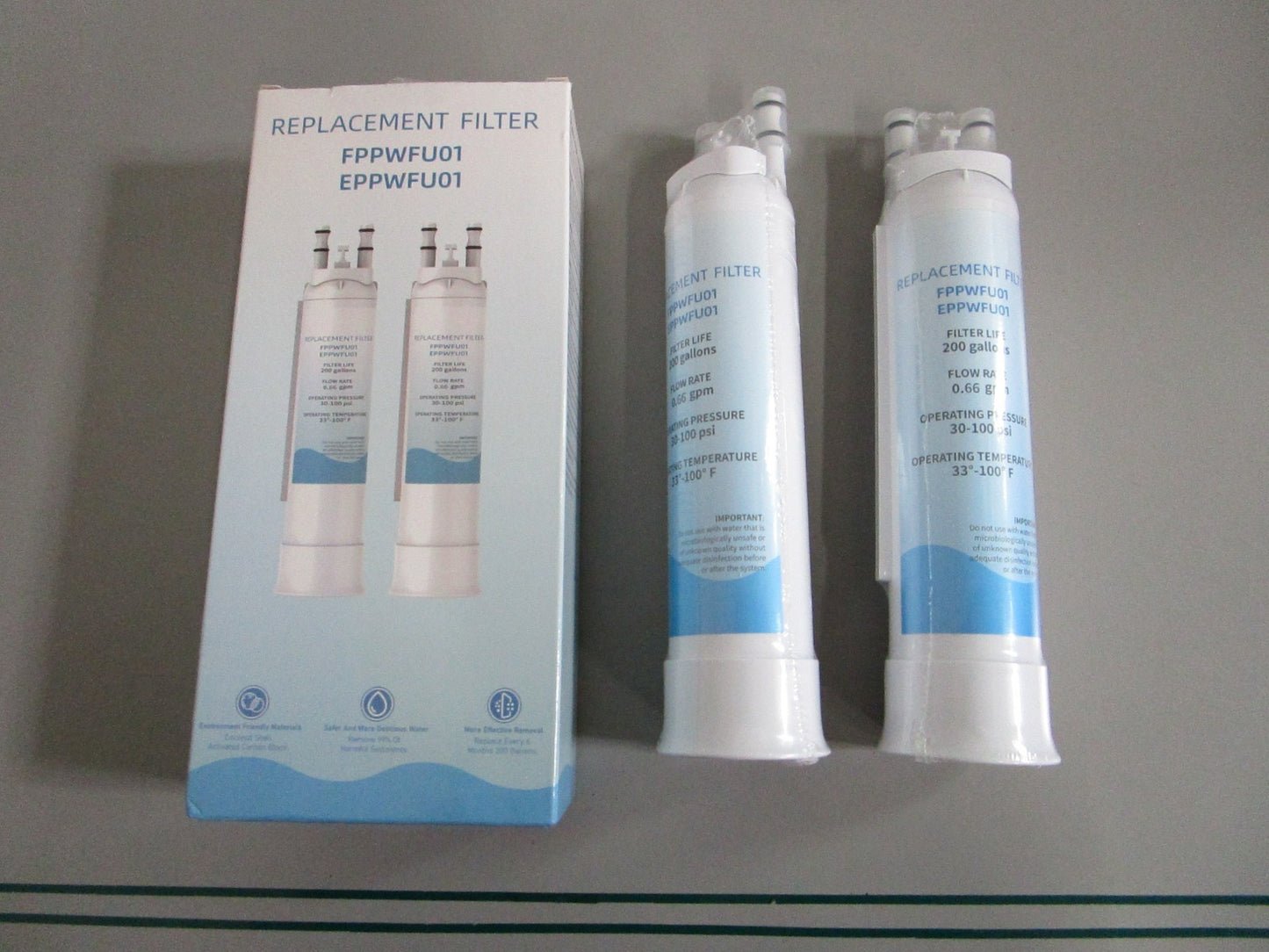 Frigidaire Replacement Water Filter LOT OF 2 FPPWFU01 EPPWFU01 NOS 0820