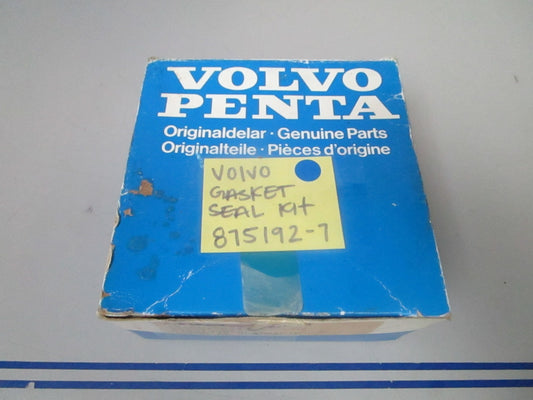 *NEW OEM* 0720 Volvo Penta Gasket Seal Kit 875192-7