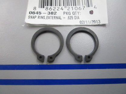 NEW OEM (LOT OF 2) 0645-382 Arctic Cat Snap Ring 0810