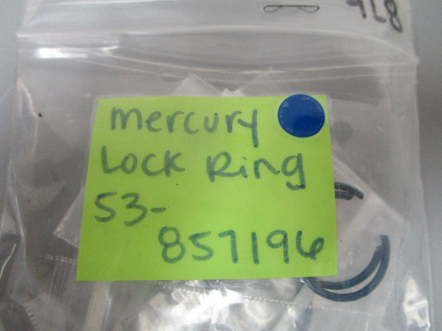 NEW OEM (LOT OF 8) 53-857196 Mercury Quicksilver Lock Ring 0810