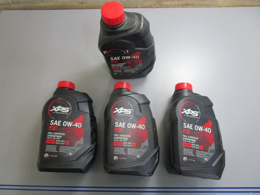 *NEW OEM* (LOT OF 4) 0820 BRP Ski-Doo XPS Full Synthetic Oil SAE-0W-40 779139