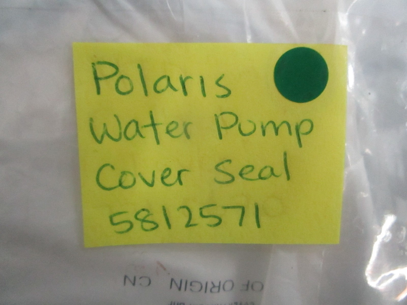 NEW OEM (LOT OF 2) 5812571 Polaris Water Pump Cover Seal 0820