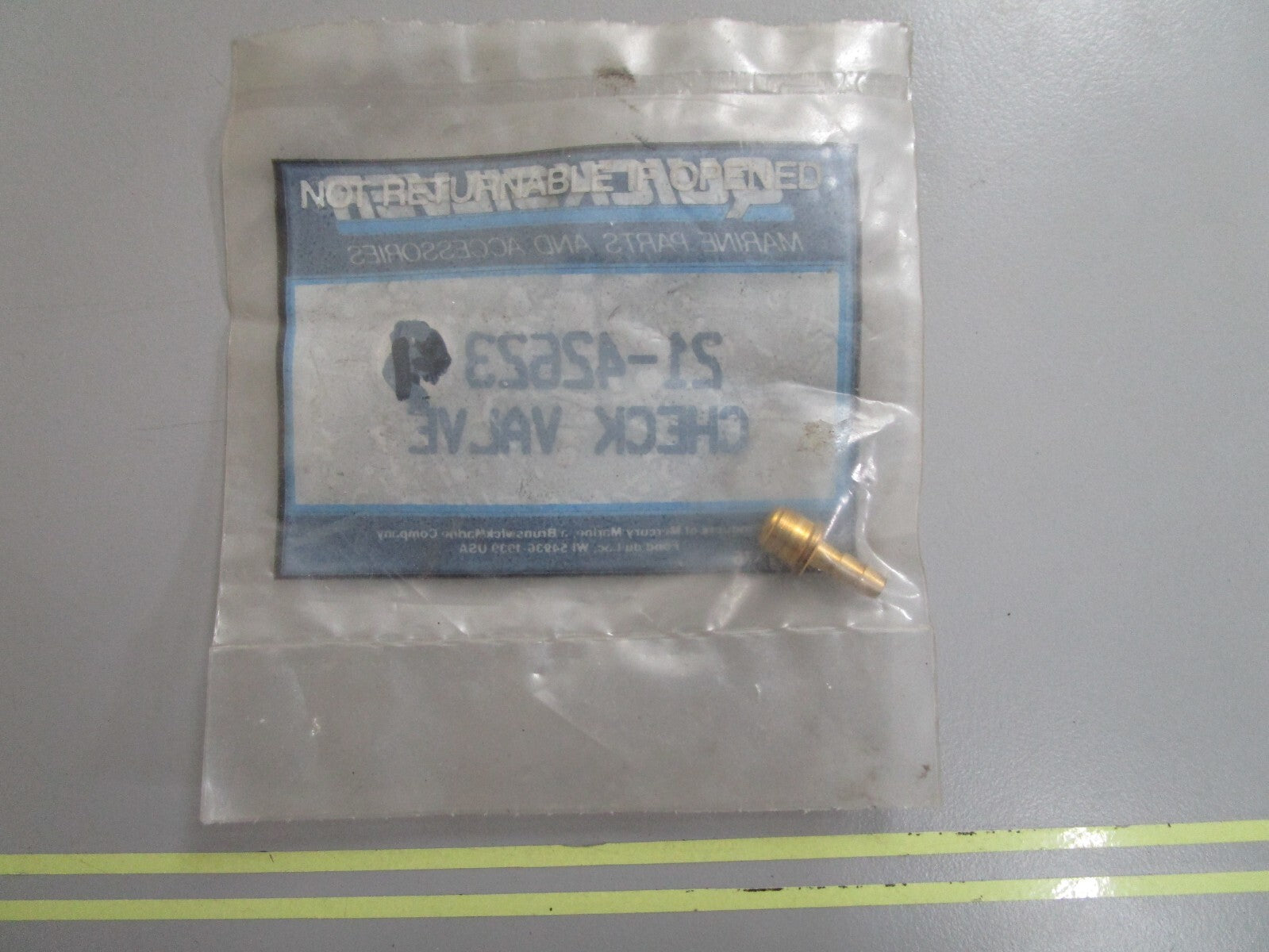 *NEW OEM* 0810 Mercury Quicksilver Check Valve 21-42623