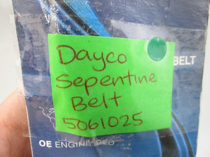 NEW 5061025 Dayco Serpentine Belt 0810