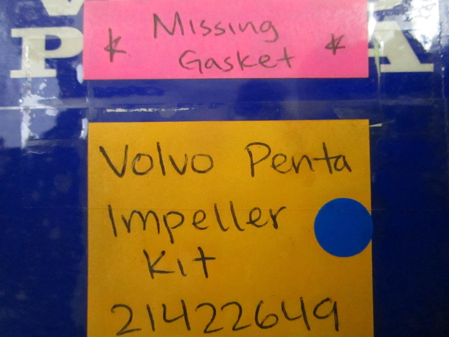 *NEW OEM* 0810 Volvo Penta *Missing Gasket* Impeller Kit 21422649