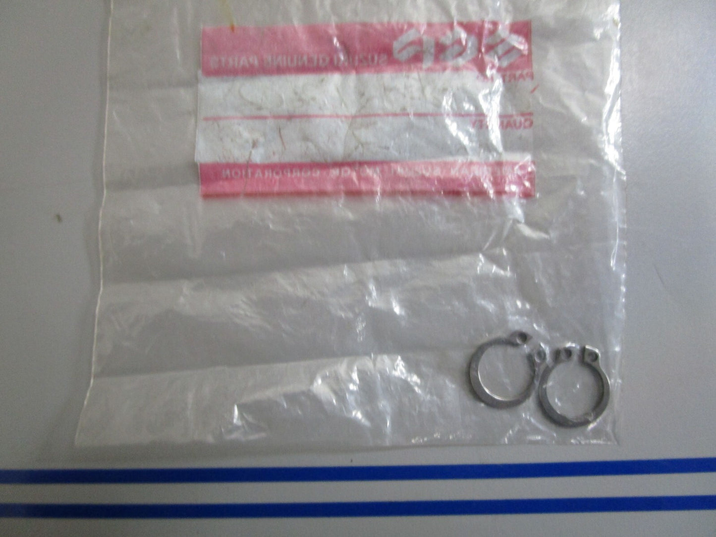 *NEW OEM* (LOT OF 2) 0770 Suzuki Snap Ring 09380-12002