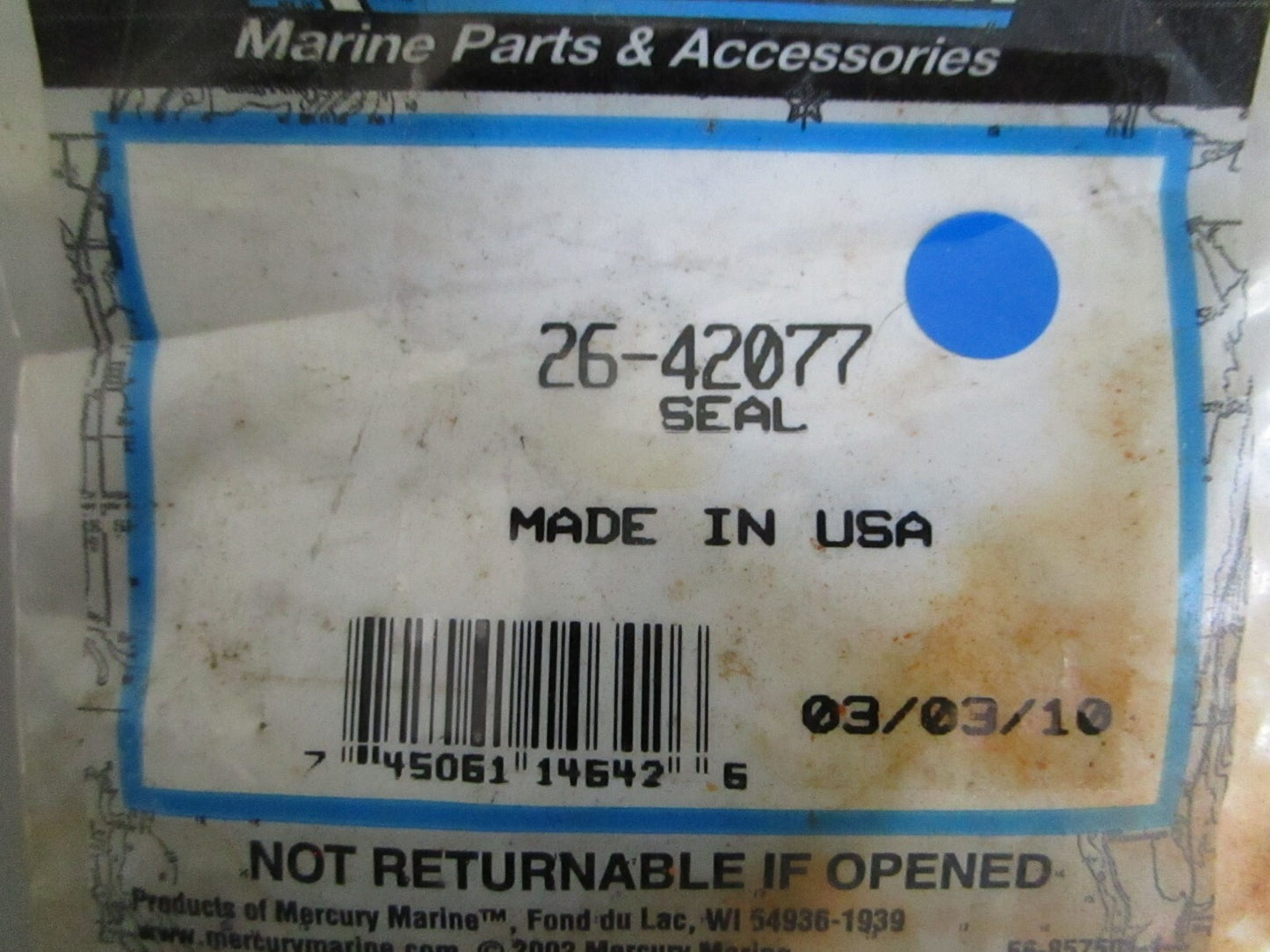 *NEW OEM* 0770 Mercury Quicksilver Seal 26-42077
