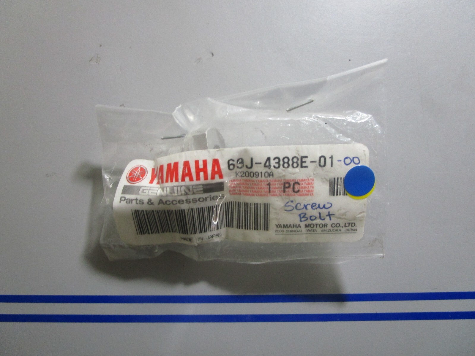 *NEW OEM* 0720 Yamaha Screw Bolt 69J-4388E-01-00