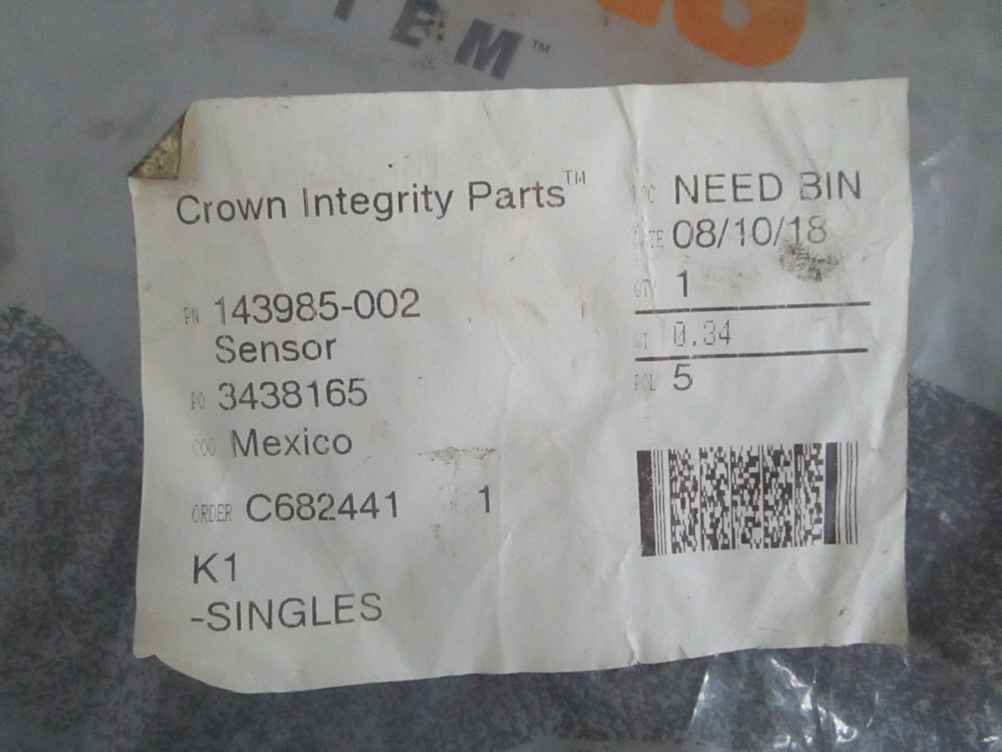 *NEW OEM* 0820 Crown Sensor 143985-002