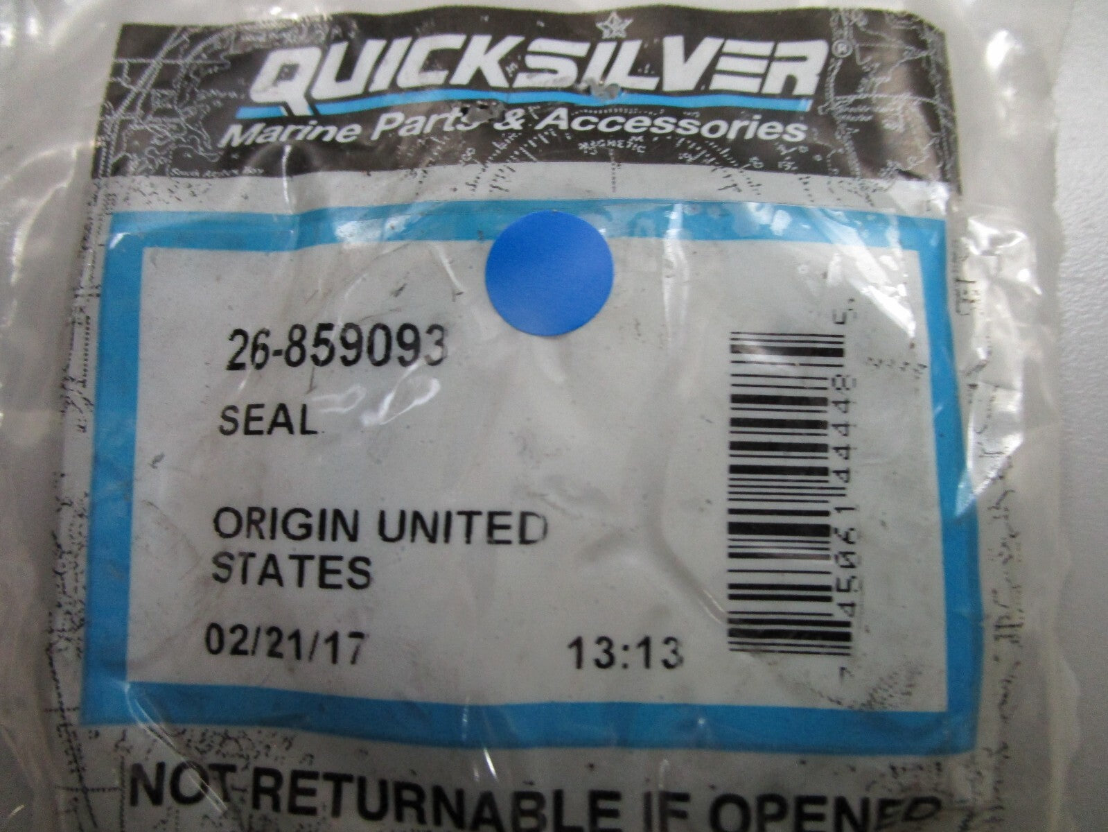 *NEW OEM* 0810 Mercury Quicksilver Seal 26-859093
