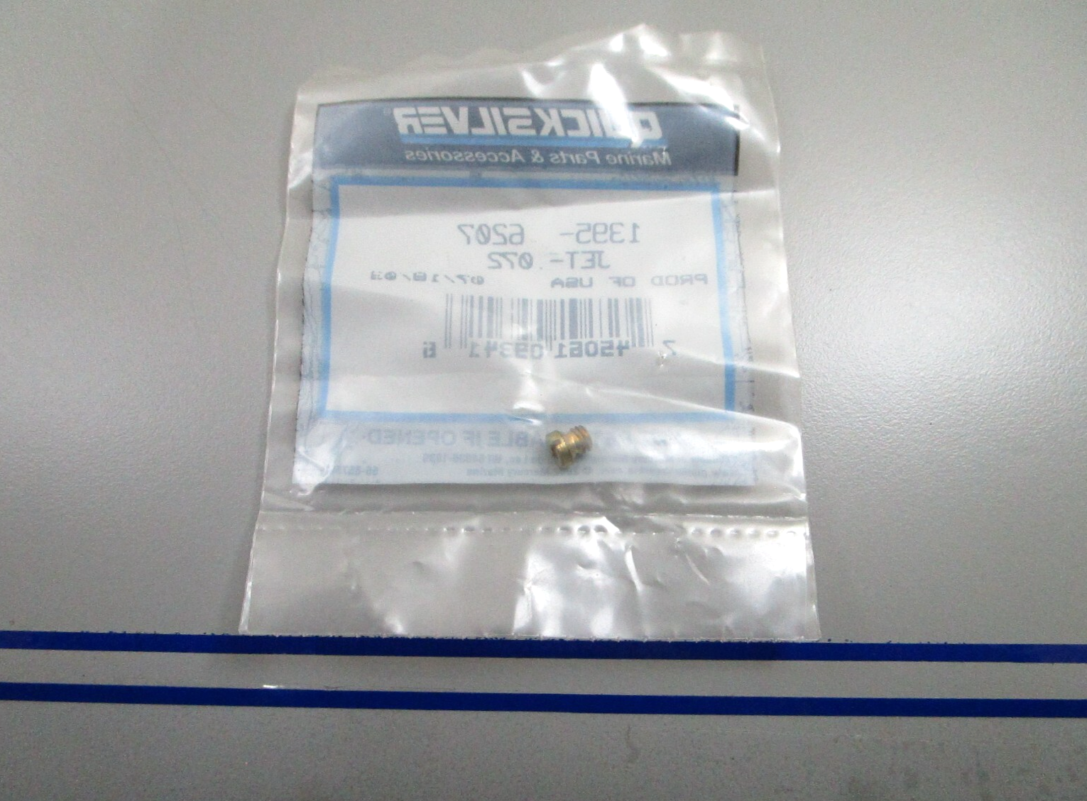 *NEW OEM* 0810 Mercury Quicksilver .072 Outboard Jet 1395-6207