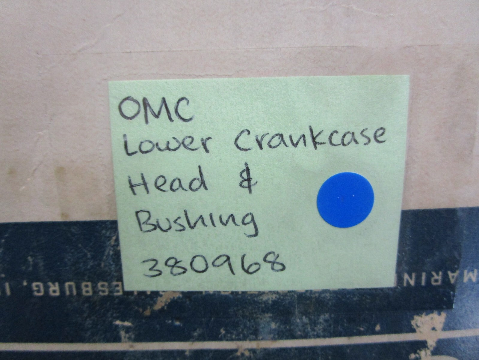 *NEW OEM* 0820 OMC Johnson Evinrude Lower Crankcase Head & Bushing 380968 038096