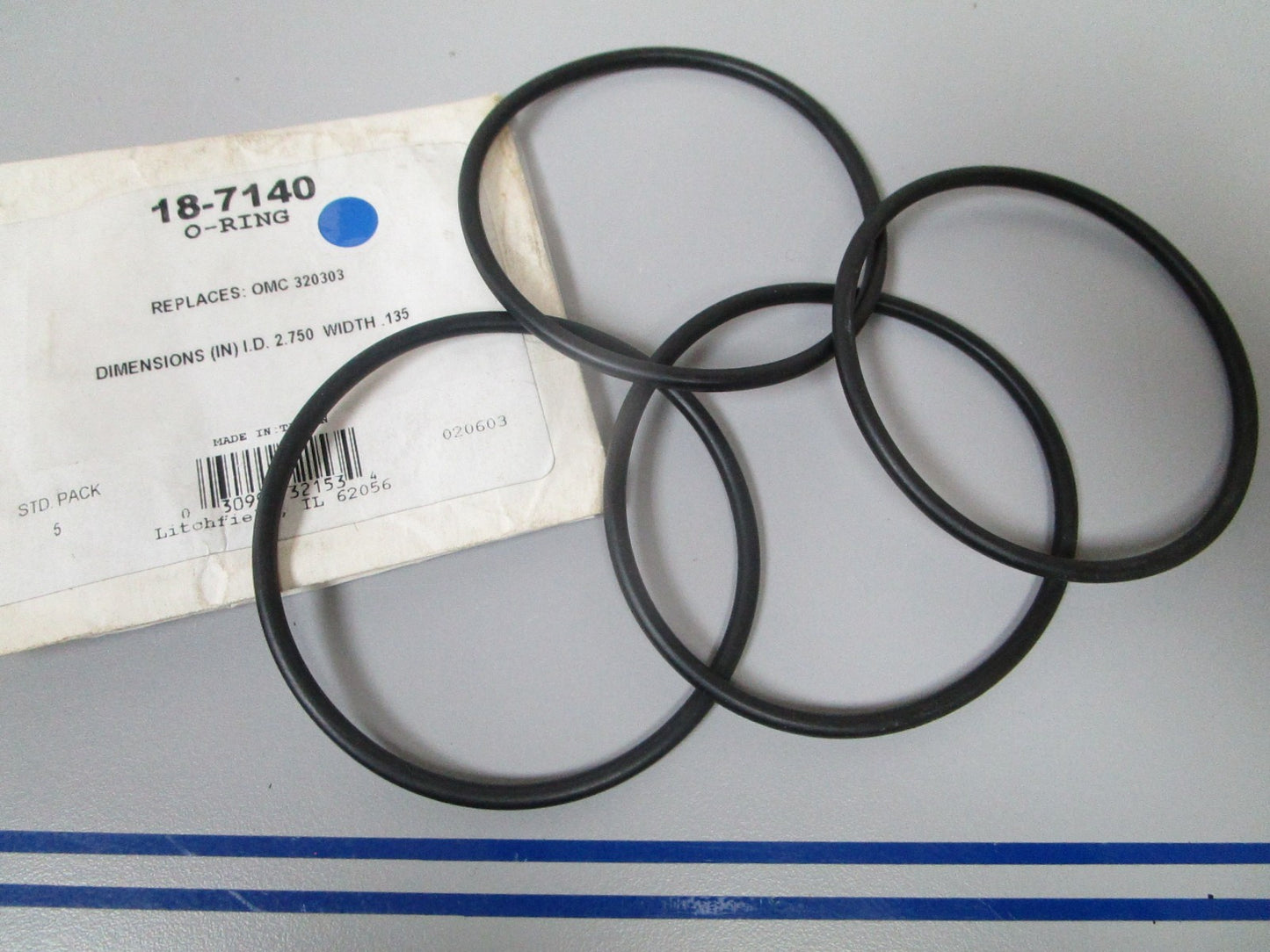 NEW (LOT OF 4) 18-7140 Replaces: OMC 320303 Sierra O-Ring 0810