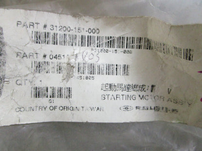 *NEW OEM* 0820 Polaris Starting Motor Assy 0451805