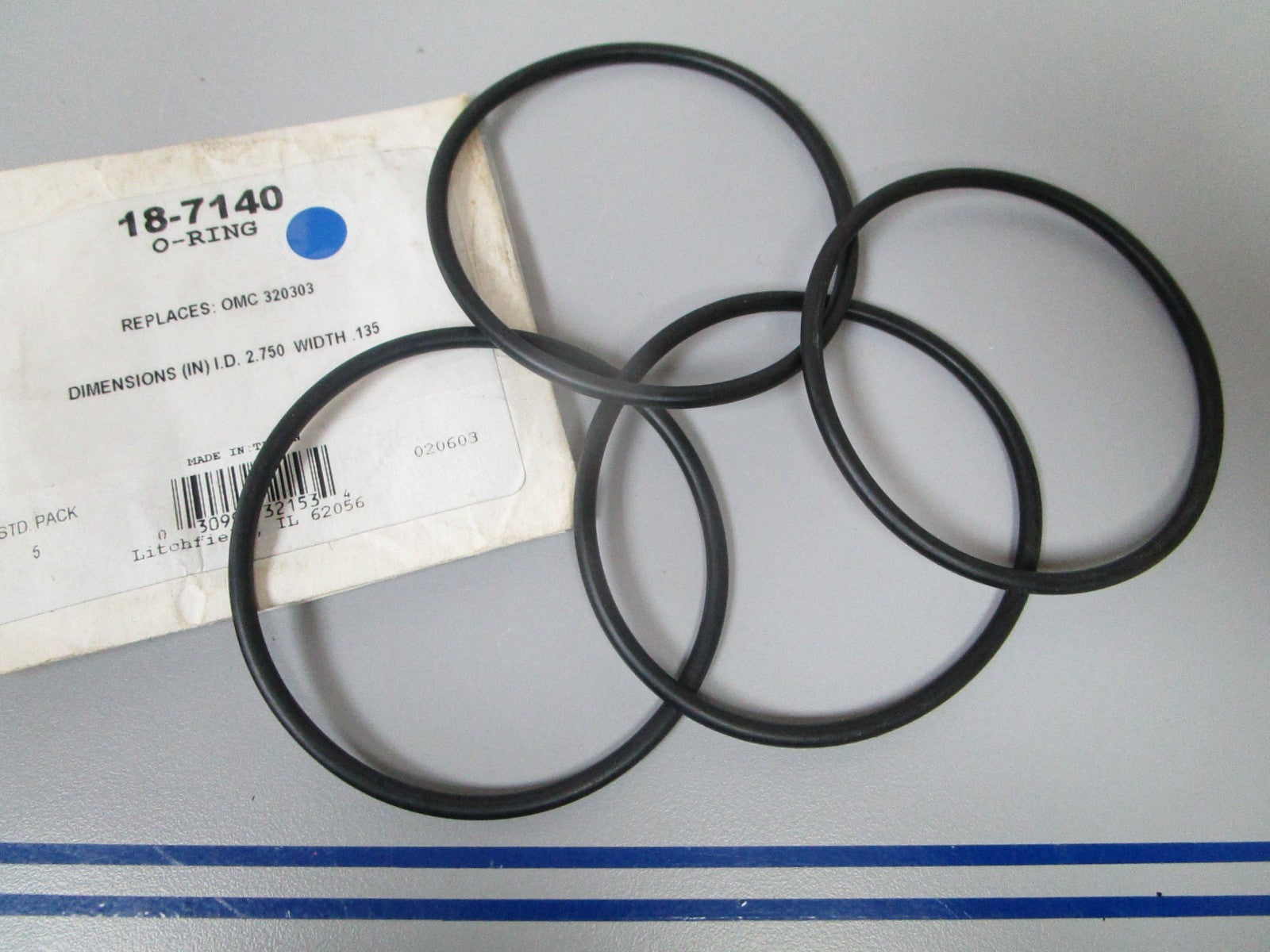NEW (LOT OF 4) 18-7140 Replaces: OMC 320303 Sierra O-Ring 0810