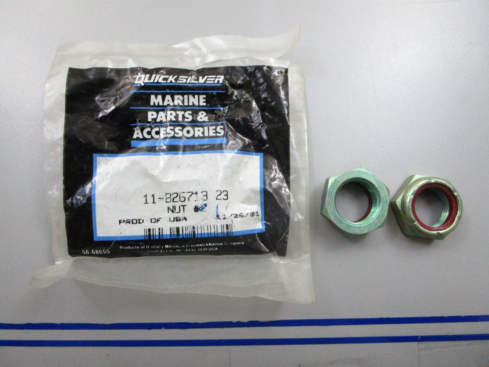 *NEW OEM* (LOT OF 2) 0810 Mercury Quicksilver Nut 11-826713 23