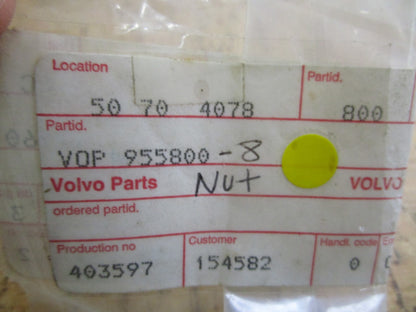 *NEW OEM* 0810 Volvo Penta Nut 955800-8