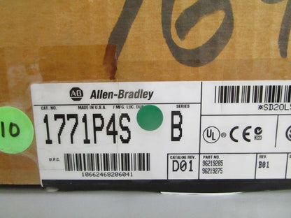 Allen-Bradley 1771-P4S PLC-5 Power Supply 120VAC 8A 5VDC Ser B NEW OEM 0820