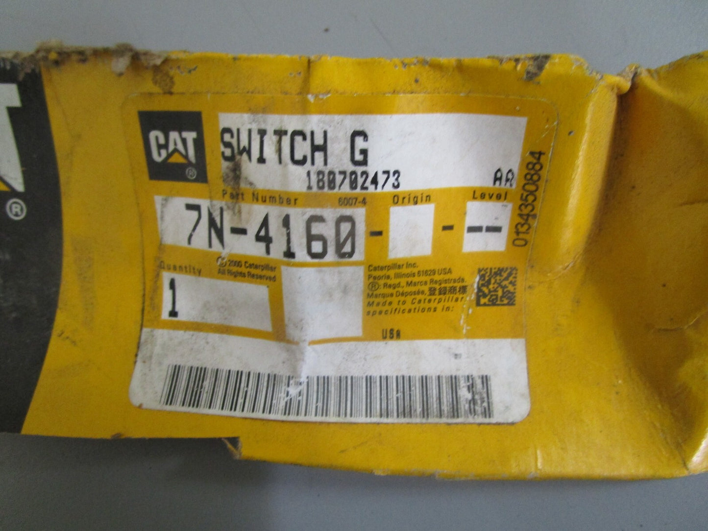 *NEW OEM* 0820 CAT Switch G 7N-4160