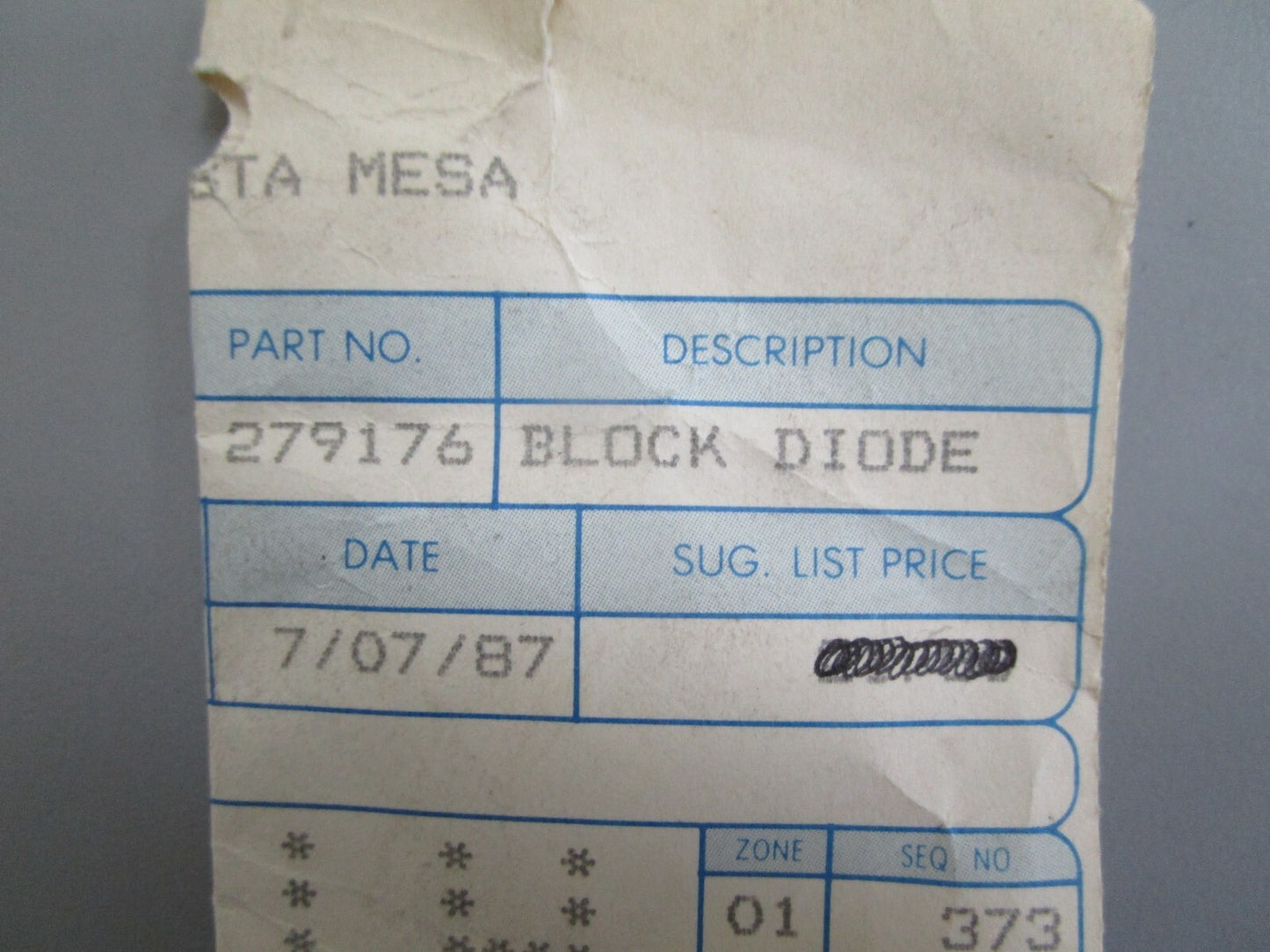 *NEW OEM* 0810 OMC Johnson Evinrude Block Diode 279179 0279176