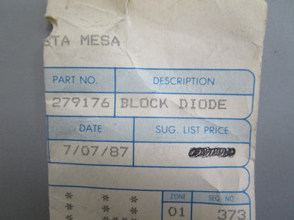 *NEW OEM* 0810 OMC Johnson Evinrude Block Diode 279179 0279176