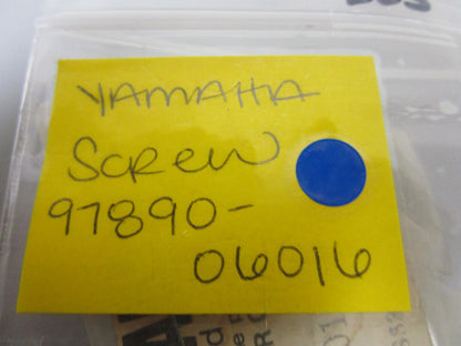 *NEW OEM* (LOT OF 5) 0810 Yamaha Screw 97890-06016