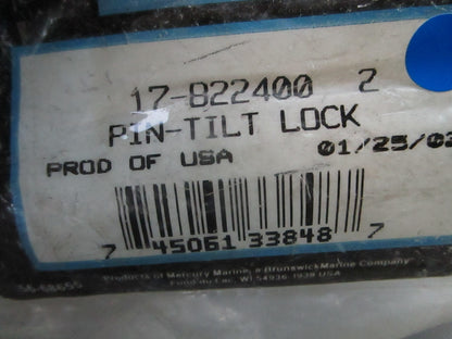 *NEW OEM* 0810 Mercury Quicksilver Tilt Lock Pin 17-822400 2