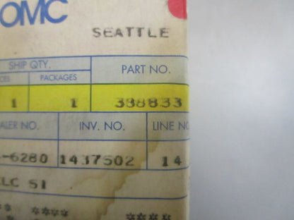 *NEW OEM* 0810 OMC Johnson Evinrude Fuel Pump & Screw 388833 0388833