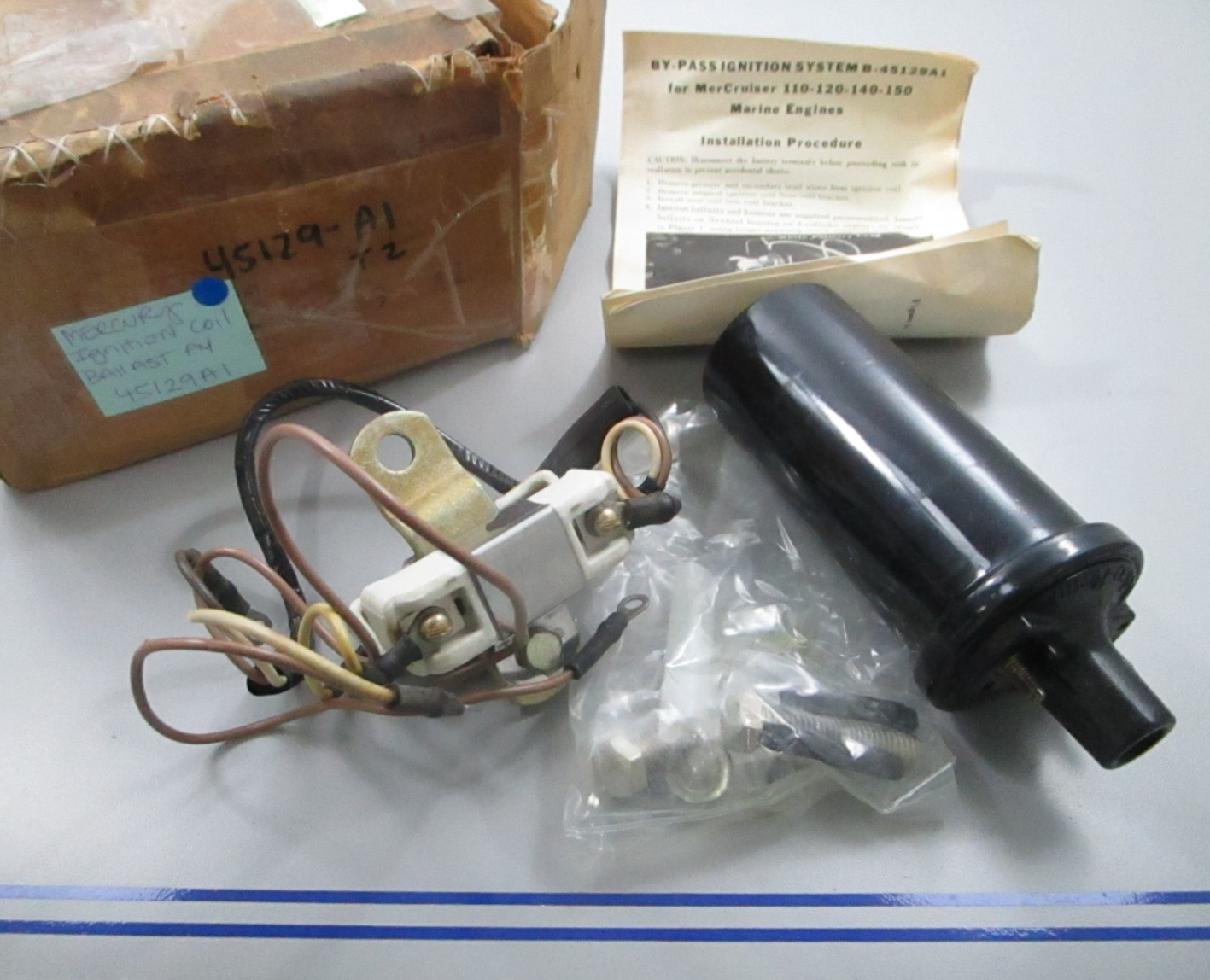 *NEW OEM* 0720 Mercury Quicksilver Ignition Coil Ballast Assembly 45129A1