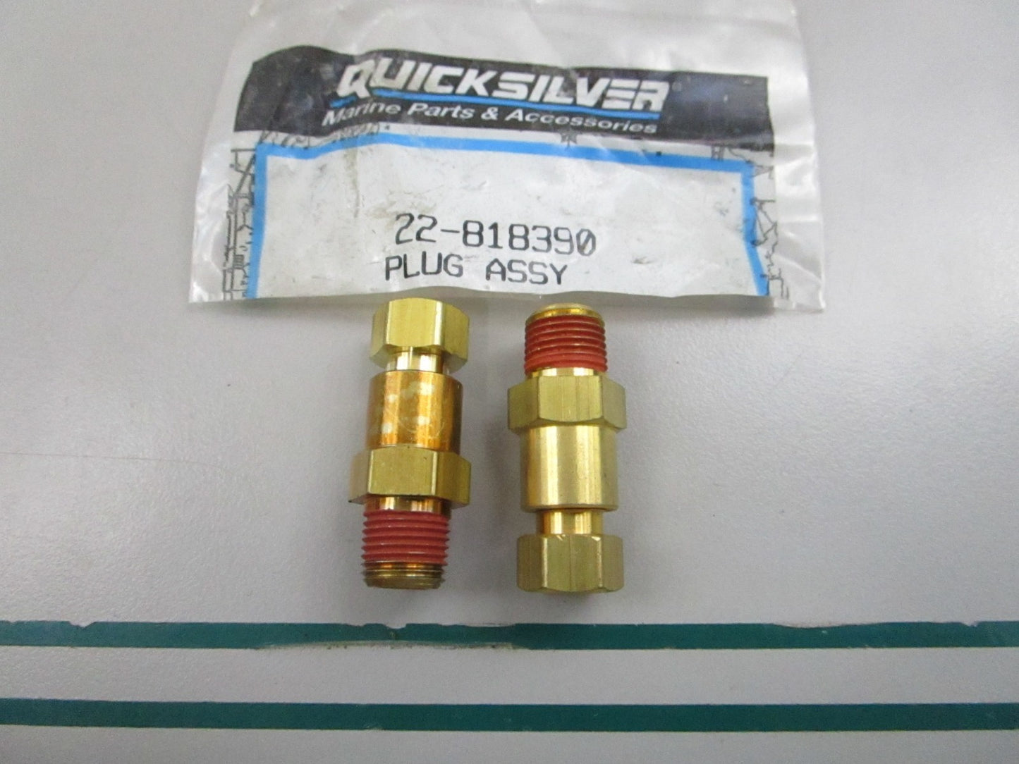 NEW OEM (LOT OF 2) 22-818390 Mercury Quicksilver Drain Cock 0810