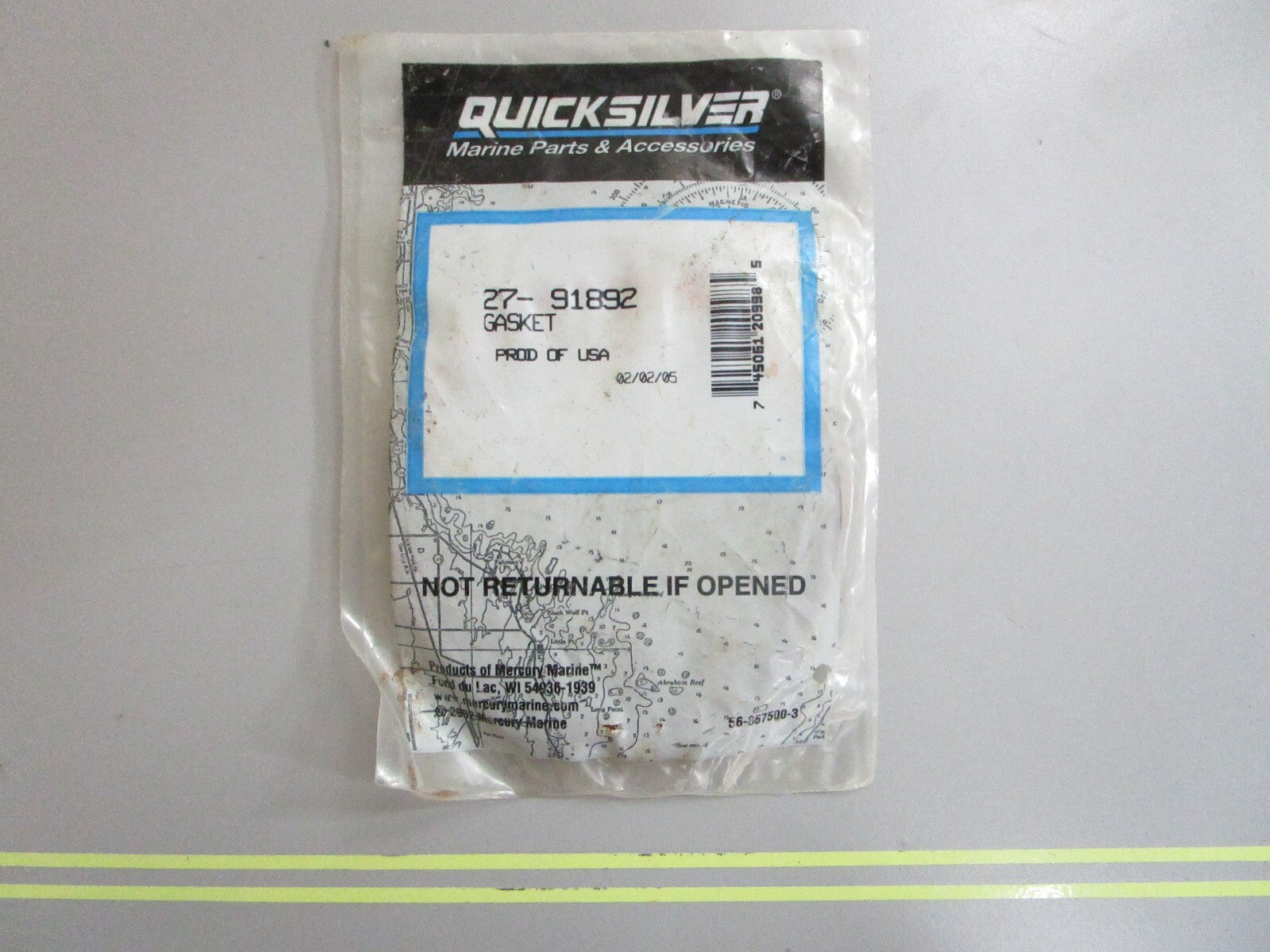 *NEW OEM* 0810 Mercury Quicksilver Gasket 27-91892