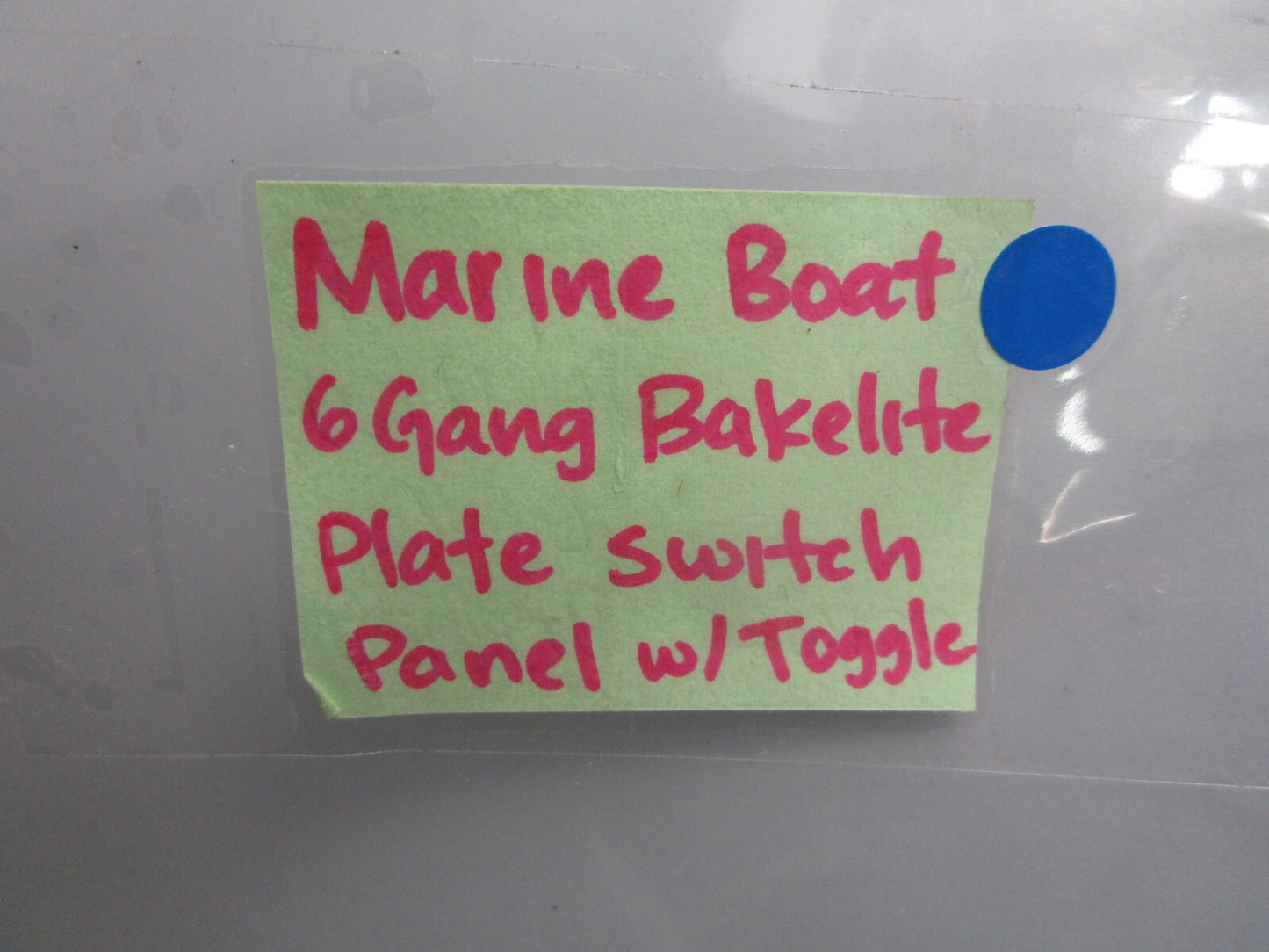 *NEW* 0820 Marine Boat 6 Gang Bakelite Plate Switch Panel w/ Toggle