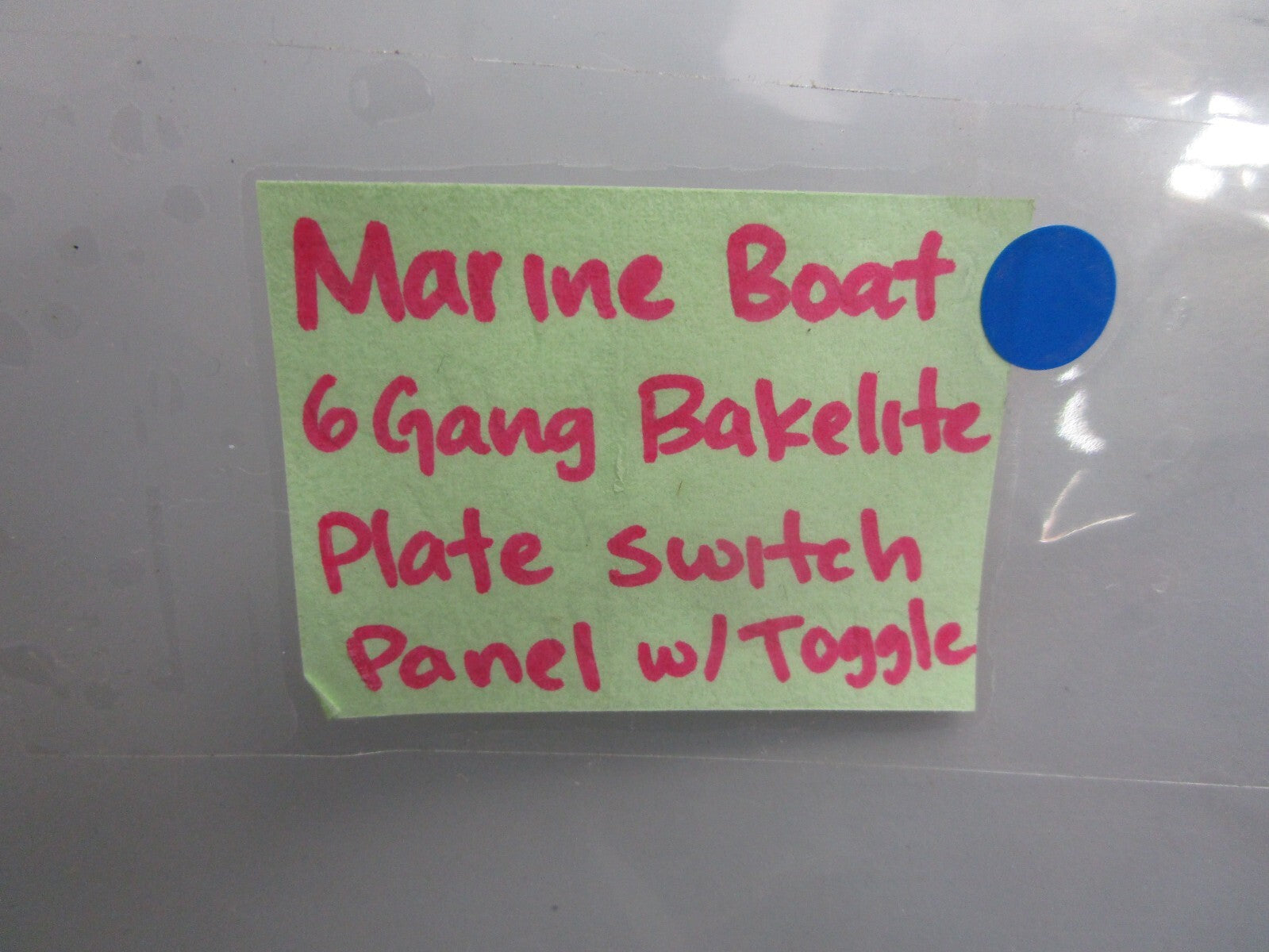 *NEW* 0820 Marine Boat 6 Gang Bakelite Plate Switch Panel w/ Toggle