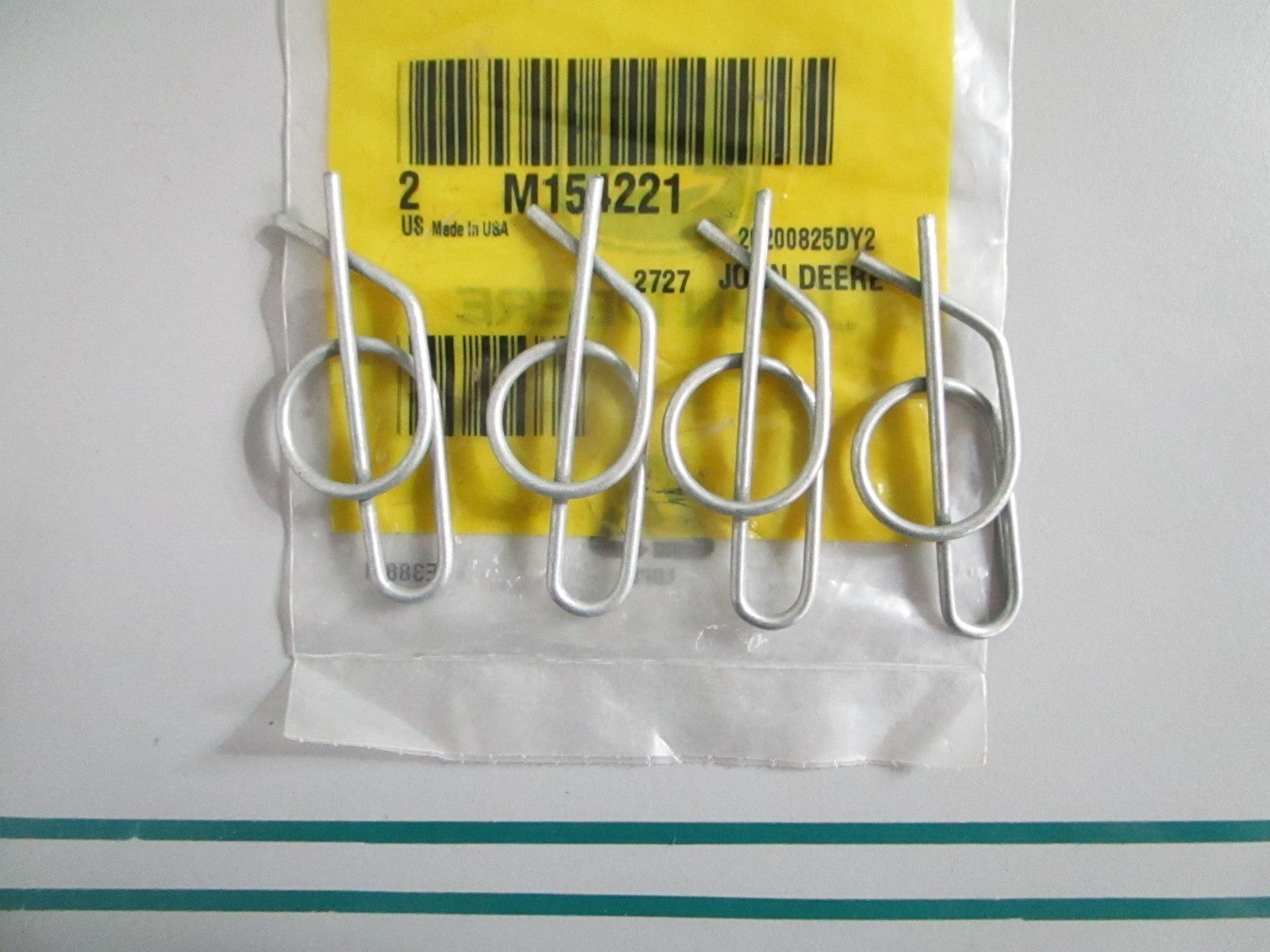 NEW OEM (LOT OF 4) M154221 John Deere Cotter Pin 0820
