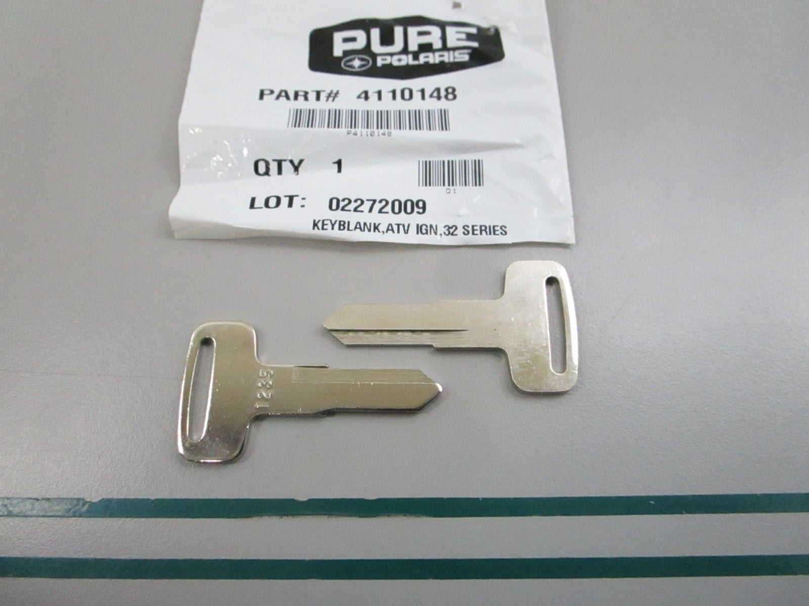 NEW OEM (LOT OF 2) 4110148 Polaris 32 Series Key  0810