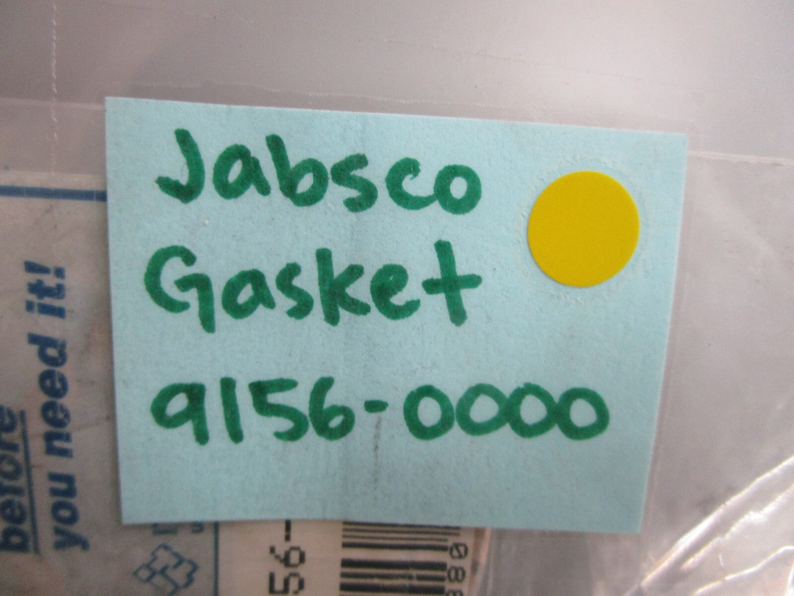 *NEW* 0810 Jabsco Gasket 9156-0000