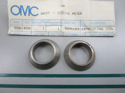 NEW OEM (LOT OF 2) 909123 0909123 OMC Johnson Evinrude Centering Cone 0810