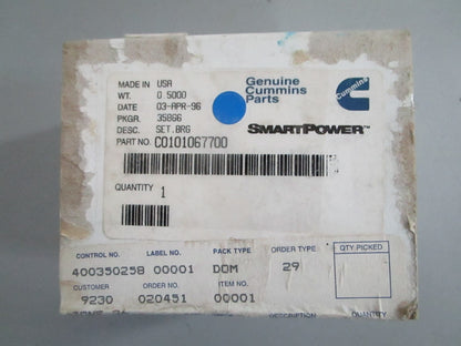 NEW OEM C0101067700 Cummins Bearing Set 0820